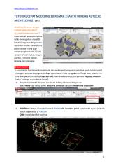 Tutorial cepat modeling 3d rumah 2 lantai dengan autocad architecture-part2.pdf